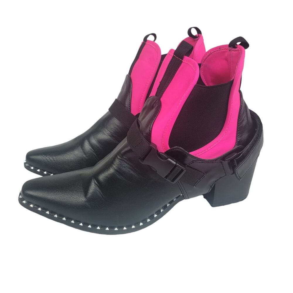 Cape Robbin Hotshot Pink and Black Cowboy Boots 11